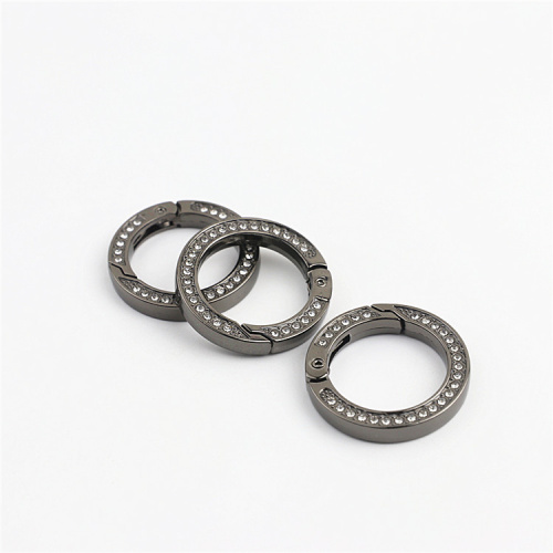 Кольцо-карабин разъемное 25 мм Стразы фото 3