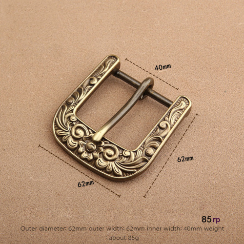Пряжка для ремня 38 мм латунная Цветы T06  PR T06 - фото товара фото 3
