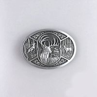 Пряжка для ремня декоративная Олень WT151  - купить для кожевенного хобби