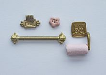 Набор принадлежностей для кукольной ванной комнаты  - купить для кожевенного хобби