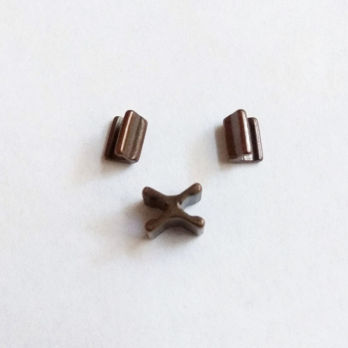 Бегунок, зажимы, ограничители для молнии №5 YKK под бронзу фото 4