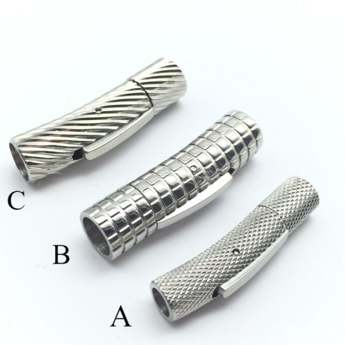 Замок 2-8 мм для браслетов Защелка Сталь Серебро