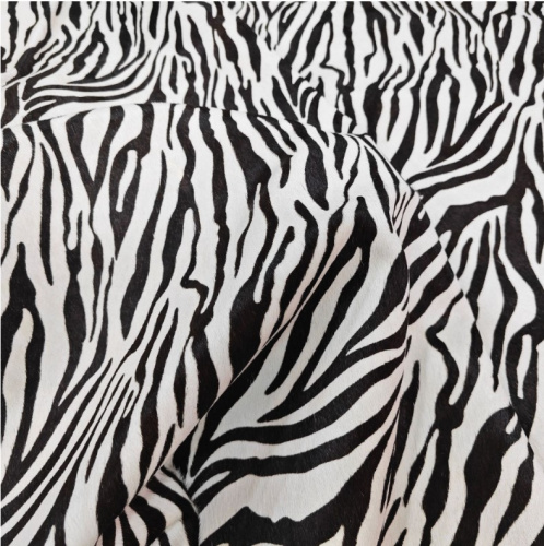 Кожа с ворсом 1,2-1,4 мм Зебра