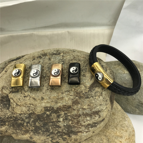 Замок 12х6 мм для плоских браслетов Сталь Инь - Ян фото 2 Замок 12х6 мм для плоских браслетов Сталь Инь - Ян фото 2