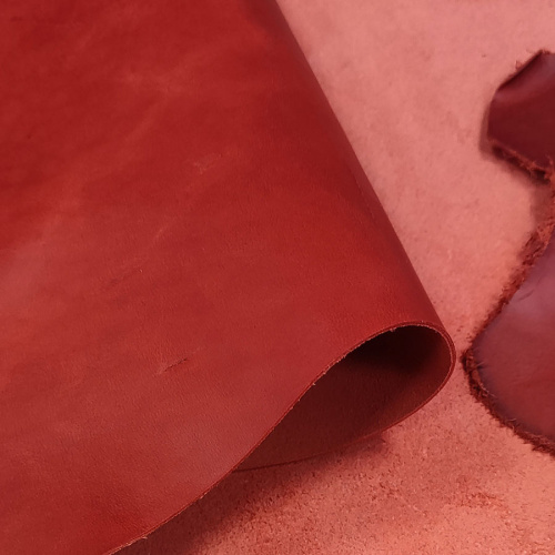 Кожа Пола 1,2 мм растит. дубл. PONTE WAX Красная Помада фото 4