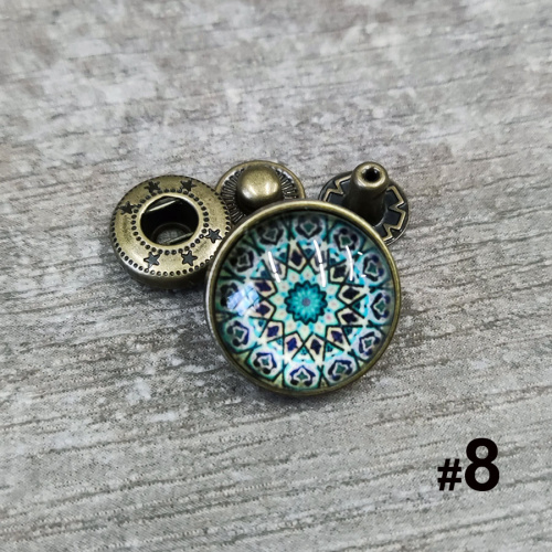 Кнопки пробивные фигурные 18-26 мм Узоры Ассорти фото 3