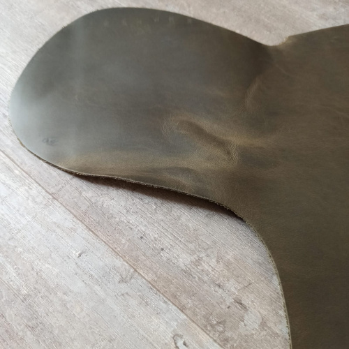 Кожа Крейзи Хорс 1,4-1,6 мм Олива Италия фото 2