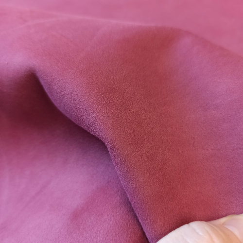Кожа козы (шевро) 0,9 мм Темная фуксия Италия фото 2