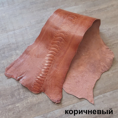 Кожа лапы страуса 1,0 мм 60х12 фото 2