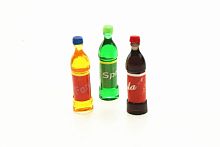 Бутылочки c газировкой для кукол 3 шт.  - купить для кожевенного хобби