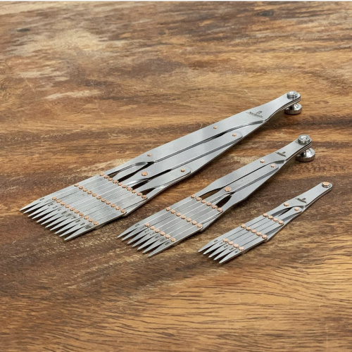 Разметчик с регулировкой шага Nattools стальной Разметчик с регулировкой шага Nattools стальной