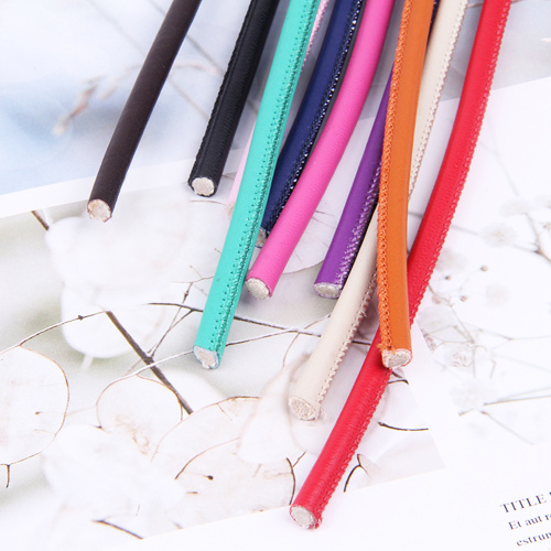 Шнур прошитый из овечьей кожи фото 3