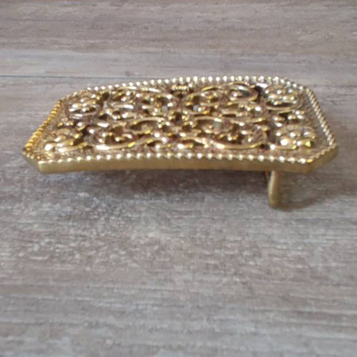 Пряжка для ремня декоративная, с шипом 30 мм, 38 мм Узоры фото 3