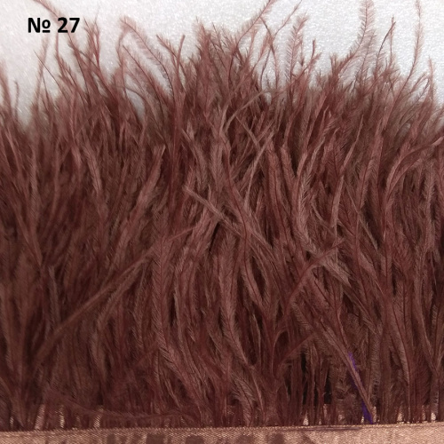 Перья страуса на ленте фото 7