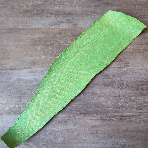 Кожа рыбы 0,7 мм Лосось зеленые оттенки фото 3 Кожа рыбы 0,7 мм Лосось зеленые оттенки фото 3