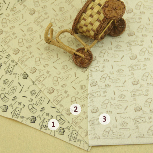 Фетр жесткий 1 мм 30х30 см принт Домики фото 7