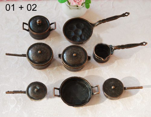 Наборы медной посуды для кукол Наборы медной посуды для кукол