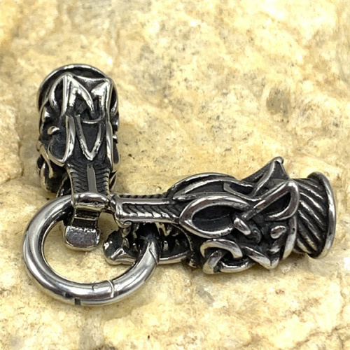 Концевик 4, 5 мм с кольцом Животные Сталь  фото 3