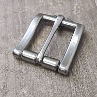 Пряжка 23 мм с роликом стальная W069  - купить для кожевенного хобби