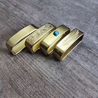 Шлевка для ремня 40 мм Латунь