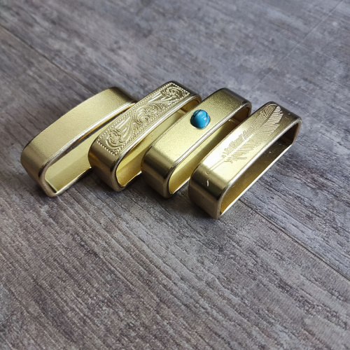 Шлевка для ремня 40 мм Латунь