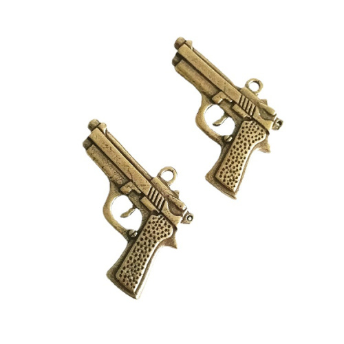 Подвеска латунная Пистолет фото 3