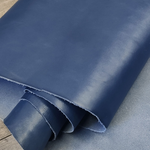 Кожа КРС 1,1 мм раст. дубл. Синий Италия фото 3