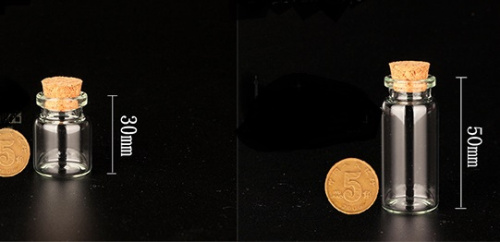 Стеклянные бутылочки с пробкой 2 см фото 2