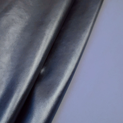 Кожа КРС 1,0 мм с покр. Темно-синий перламутр Италия фото 4