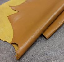 Кожа Овчина (шевро) 0,5-0,7 мм Темно-желтый