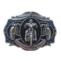 Пряжка для ремня декоративная с серебряным покрытием AT067SL  - купить для кожевенного хобби