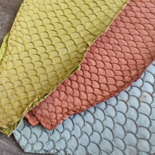 Кожа рыбы 0,7 мм Карп матовый 8*20 см фото 11