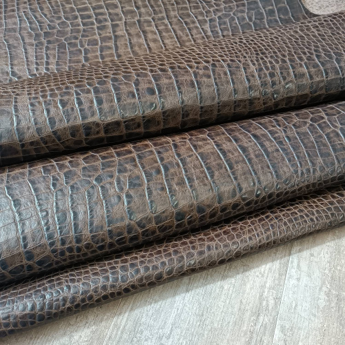 Кожа Кайман 1,0 Тёмно Коричневый Турция фото 3