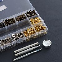 Кнопки 633 12,5 мм, набор 40 шт + инструмент для установки  - купить для кожевенного хобби