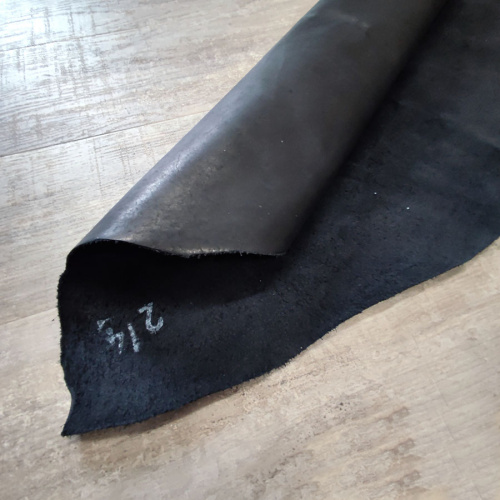 Кожа КРС краст 0,6-0,8 мм подкладочный Черный фото 5