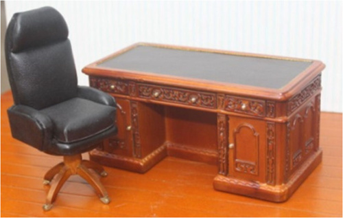 Миниатюра для кукол Стол офисный с креслом | Галерея фото | Pava.pro Миниатюра для кукол Стол офисный с креслом - фото товара