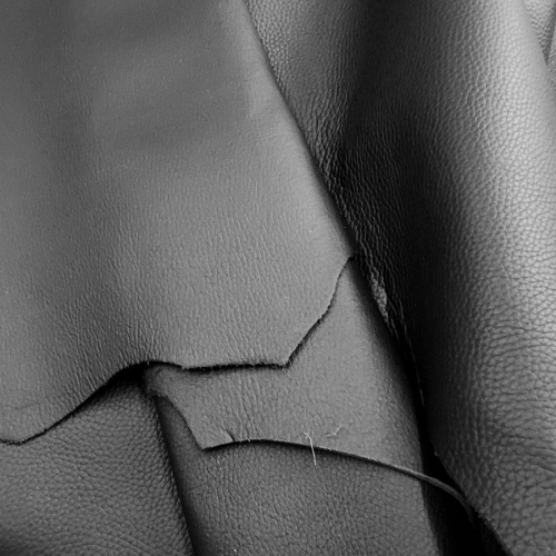 Кожа Флотер двухсторонний 1,8-2,0 Черный Италия фото 2