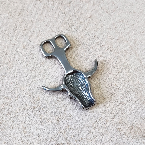 Застежка 5 мм для браслетов на два шнура Череп Сталь | Галерея фото | Pava.pro фото 2 Застежка 5 мм для браслетов на два шнура Череп Сталь BR-z50 - фото товара фото 2