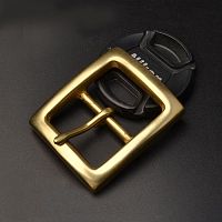 Пряжка 38 мм латунная c перекладиной L27  - купить для кожевенного хобби