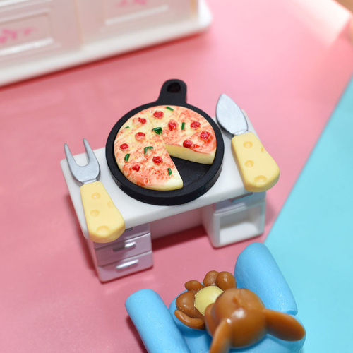Пицца на сковородке  для кукол Миниатюра 1:12  Y PS-2531 - фото товара фото 2