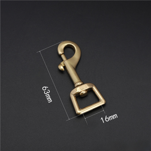 Карабин поворотный Латунь JZ-0022 фото 3