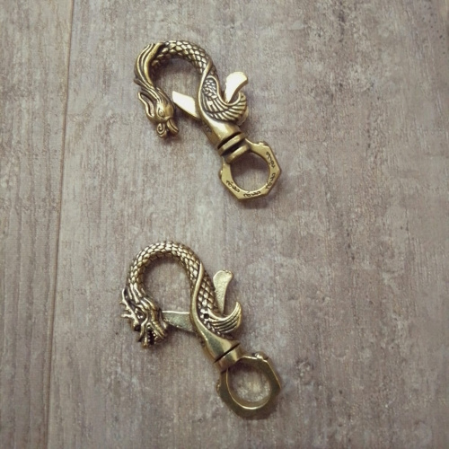 Карабин латунь Дракон фото 4