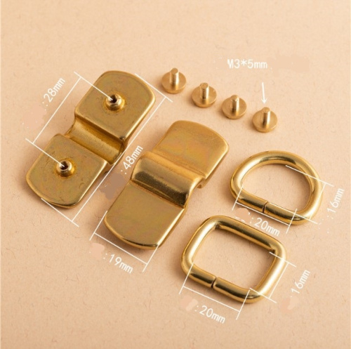 Ручкодержатель портфельный Латунь с крепежом D-образная рамка  AKM 06-S - фото товара фото 3