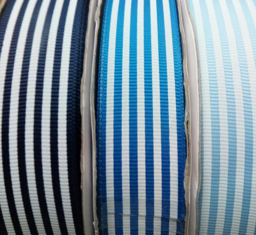 Лента репсовая 25 мм принт Полоска фото 3