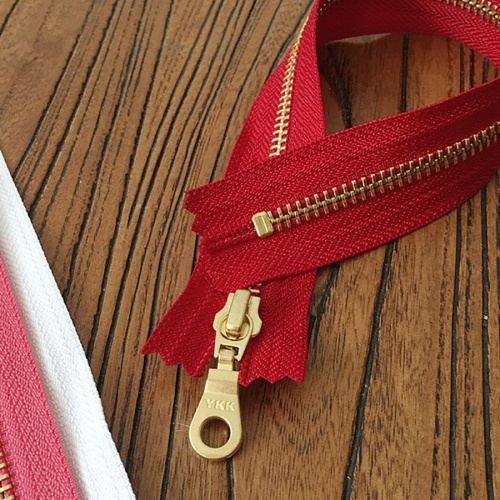 Молния металлическая №5 20 см зубья под золото Цветные YKK Япония фото 7