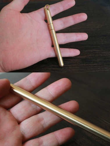 Корпус для ручки металлический с кольцом Латунь фото 5