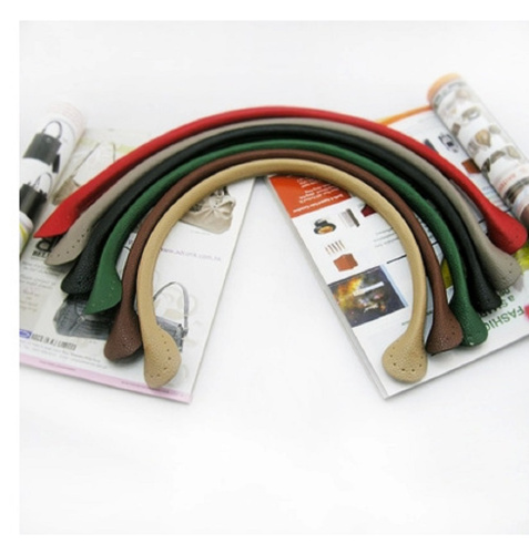 Ручки для сумки укрепленные 60 см эко-кожа Красные