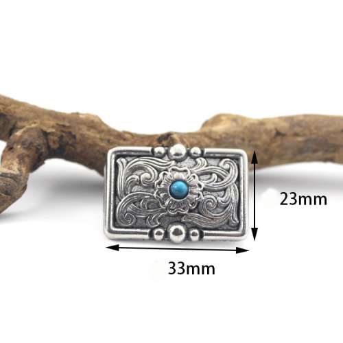 Кончо для кожаных изделий 33 мм прямоугольные с декоративными вставками фото 3 Кончо для кожаных изделий 33 мм прямоугольные с декоративными вставками фото 3