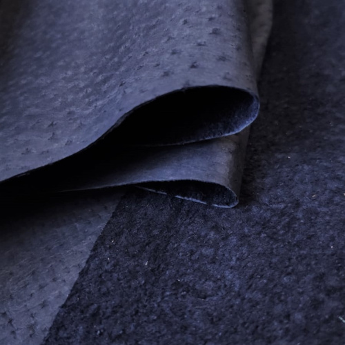 Кожа подкладочная (спилок свиной) Темно-Синий фото 2