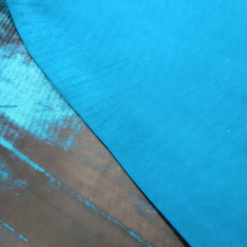 Кожа КРС Шарк 1,8-2,0 мм Бирюзовая фото 4